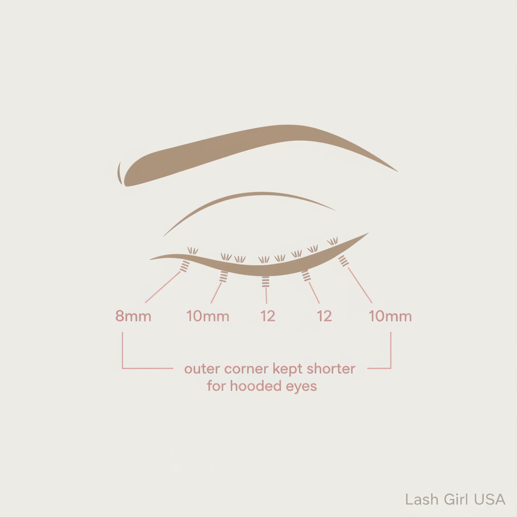 Lash Map for Hooded Eyes